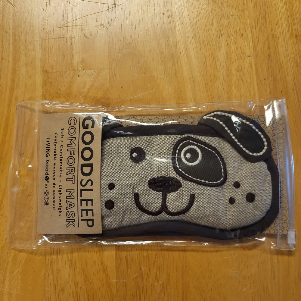 Cute Good Sleep, Comfort Mask, Brown/Tan Dog, Size Small